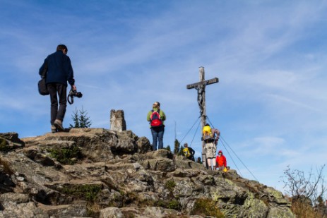 Gipfelkreuz am Großen Rachel