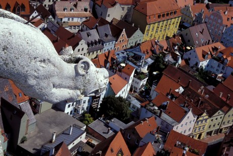 Landshut - Blick von Martinskirche