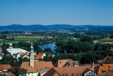 Blick vom Stadtturm in Straubing